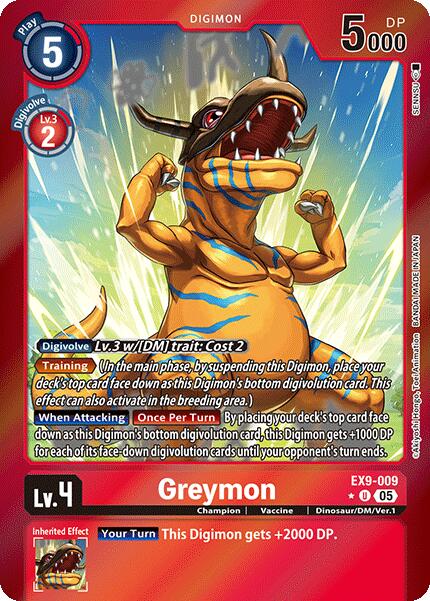 Greymon [EX9-009] (Limited Foil) [Versus Monsters] | Cracking-Singles