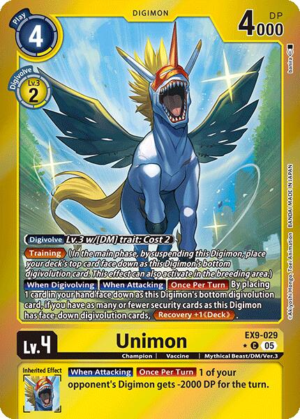 Unimon [EX9-029] (Limited Foil) [Versus Monsters] | Cracking-Singles