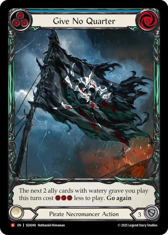 Give No Quarter (Extended Art) [SEA049] (High Seas)  Rainbow Foil | Cracking-Singles