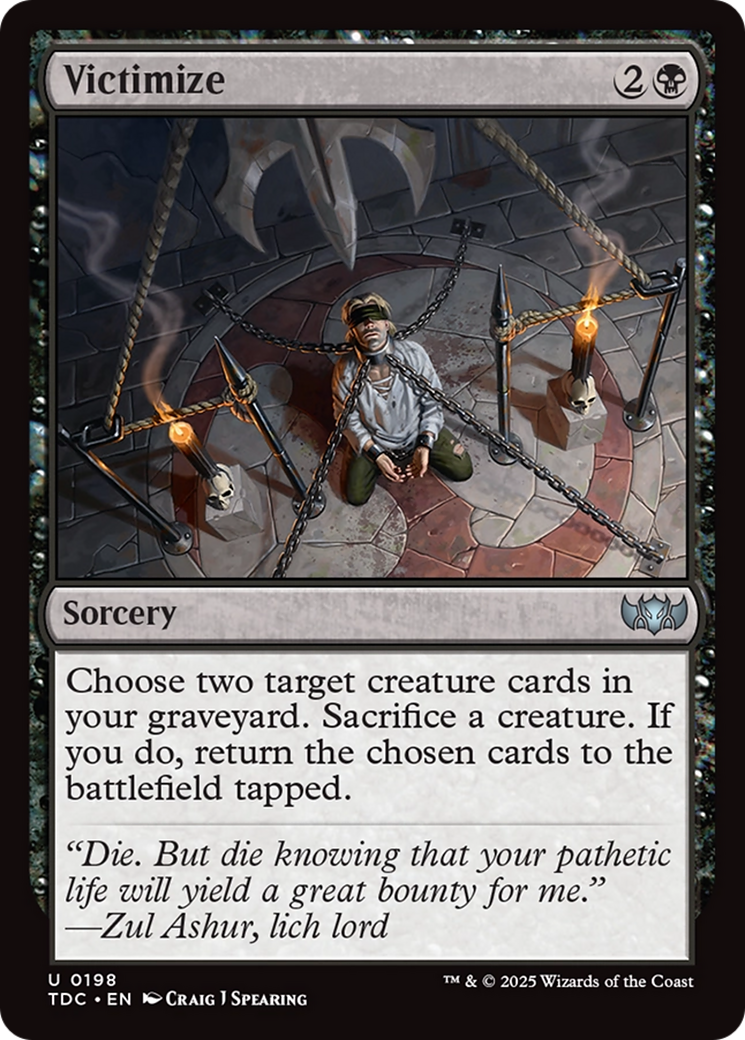 Victimize [Tarkir: Dragonstorm Commander] | Cracking-Singles