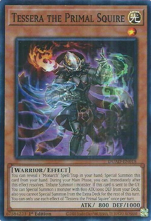 Tessera the Primal Squire [DUAD-EN018] Super Rare | Cracking-Singles