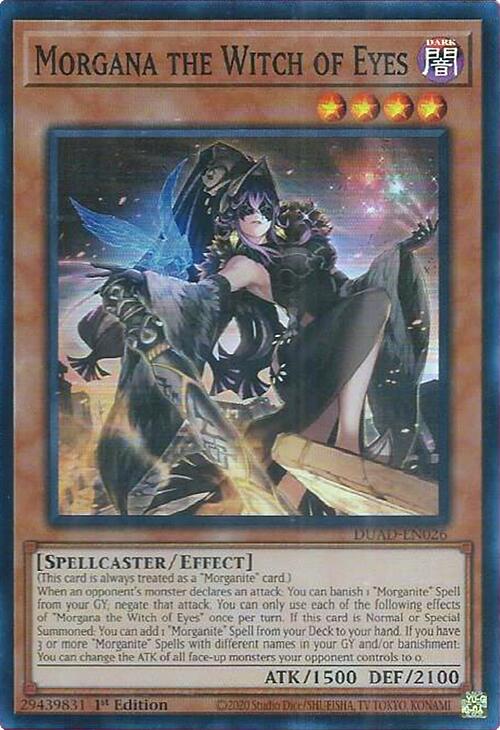 Morgana the Witch of Eyes [DUAD-EN026] Super Rare | Cracking-Singles