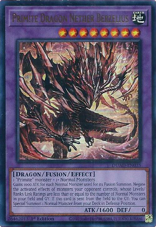 Primite Dragon Nether Berzelius [DUAD-EN035] Ultra Rare | Cracking-Singles