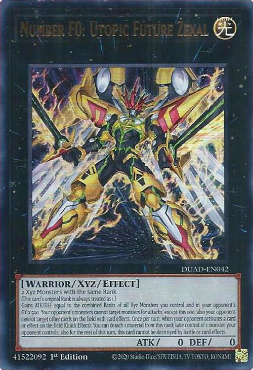 Number F0: Utopic Future Zexal [DUAD-EN042] Ultra Rare | Cracking-Singles