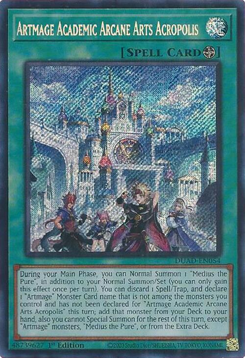 Artmage Academic Arcane Arts Acropolis [DUAD-EN054] Secret Rare | Cracking-Singles