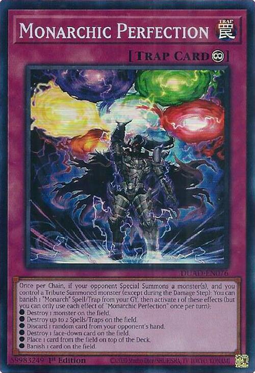 Monarchic Perfection [DUAD-EN076] Super Rare | Cracking-Singles