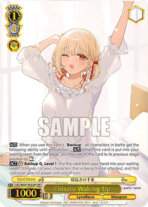Chisato Waking Up (LRC-WE47-E05LRP LRP) [Lycoris Recoil Premium Booster] | Cracking-Singles
