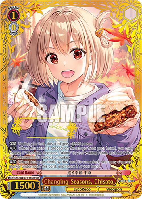 Changing Seasons, Chisato (LRC-WE47-E18SIR SIR) [Lycoris Recoil Premium Booster] | Cracking-Singles