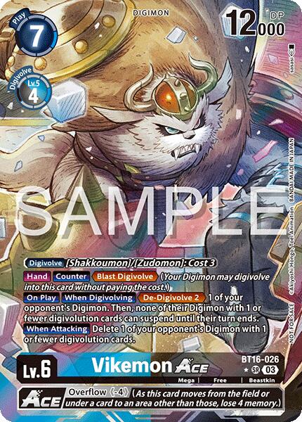 Vikemon ACE [BT16-026] (Cyber Eden Release Event Winner) [Cyber Eden] | Cracking-Singles