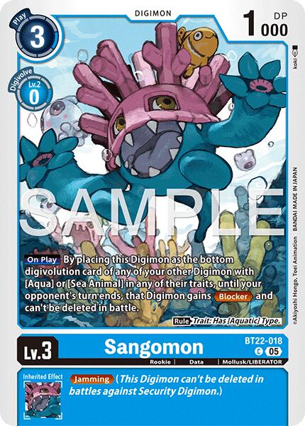 Sangomon [BT22-018] [Cyber Eden] | Cracking-Singles
