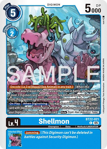 Shellmon [BT22-021] [Cyber Eden] | Cracking-Singles