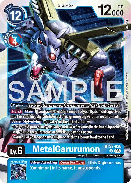 MetalGarurumon [BT22-026] [Cyber Eden] | Cracking-Singles