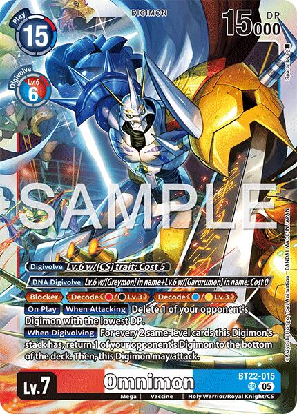 Omnimon [BT22-015] [Cyber Eden] | Cracking-Singles