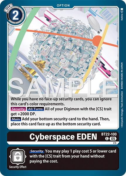 Cyberspace EDEN [BT22-100] [Cyber Eden] | Cracking-Singles