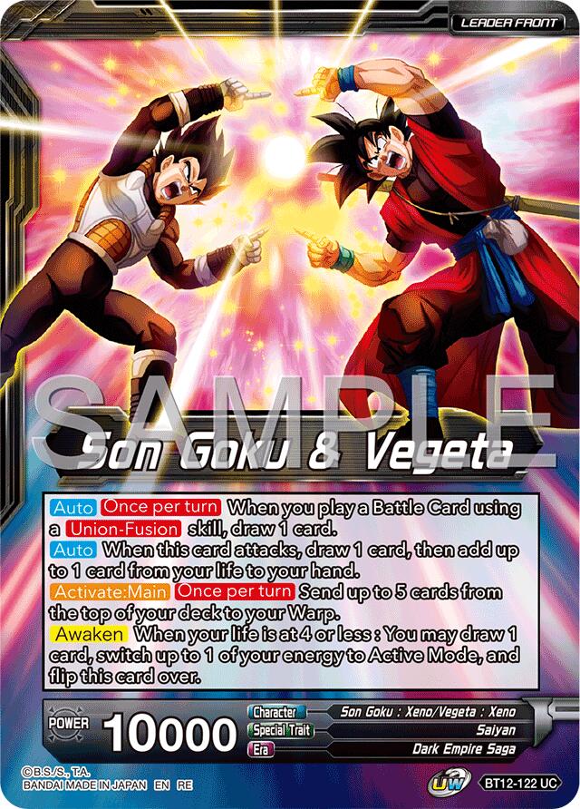 Son Goku & Vegeta // Gogeta, Fateful Fusion (Reprint) (BT12-122) [Premium Anniversary Box 2025] | Cracking-Singles
