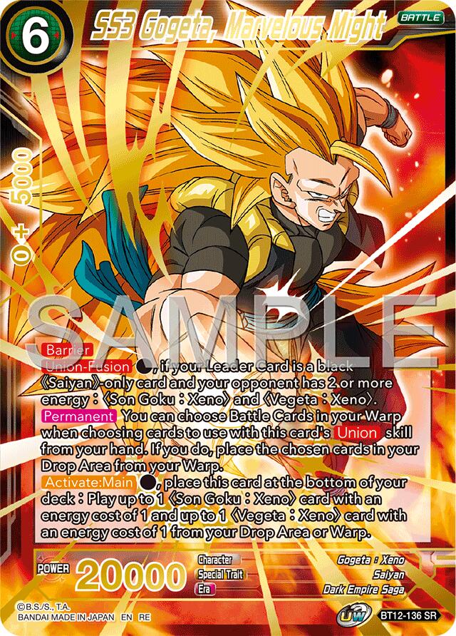 SS3 Gogeta, Marvelous Might (Reprint) (BT12-136) [Premium Anniversary Box 2025] | Cracking-Singles