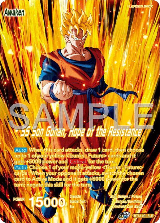 Son Gohan // SS Son Gohan, Hope of the Resistance (Reprint) (BT13-091) [Premium Anniversary Box 2025] | Cracking-Singles
