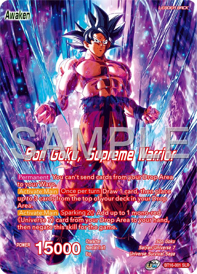 Son Goku // Son Goku, Supreme Warrior (Reprint) (BT16-001) [Premium Anniversary Box 2025] | Cracking-Singles
