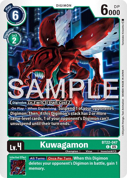 Kuwagamon [BT22-047] [Cyber Eden] | Cracking-Singles