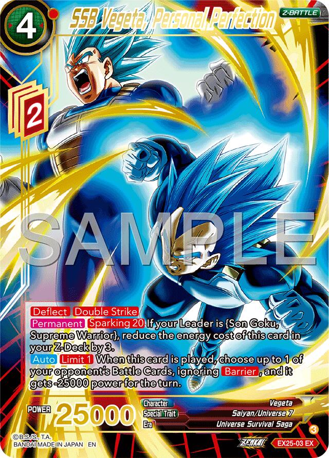SSB Vegeta, Personal Perfection (EX25-03) [Premium Anniversary Box 2025] | Cracking-Singles