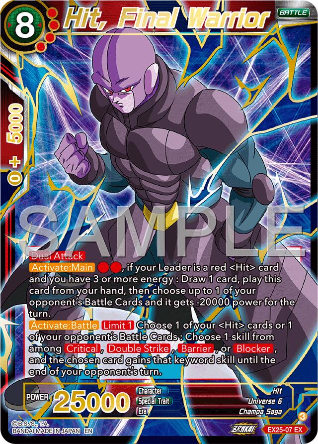 Hit, Final Warrior (EX25-07) [Premium Anniversary Box 2025] | Cracking-Singles