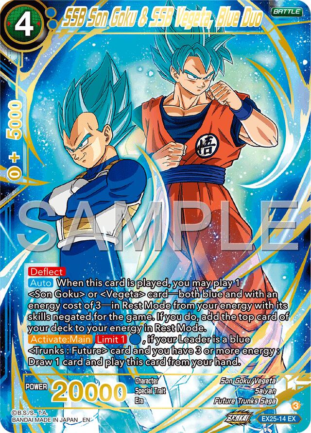 SSB Son Goku & SSB Vegeta, Blue Duo (EX25-14) [Premium Anniversary Box 2025] | Cracking-Singles