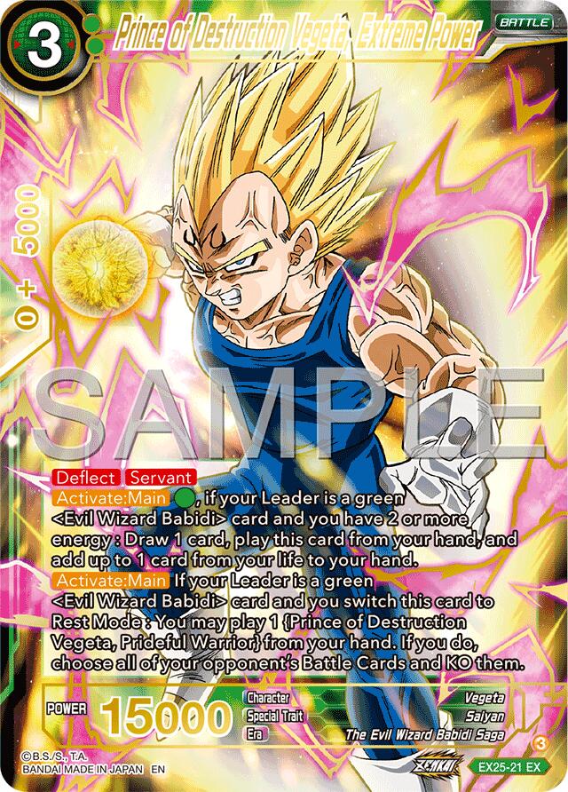 Prince of Destruction Vegeta, Extreme Power (EX25-21) [Premium Anniversary Box 2025] | Cracking-Singles