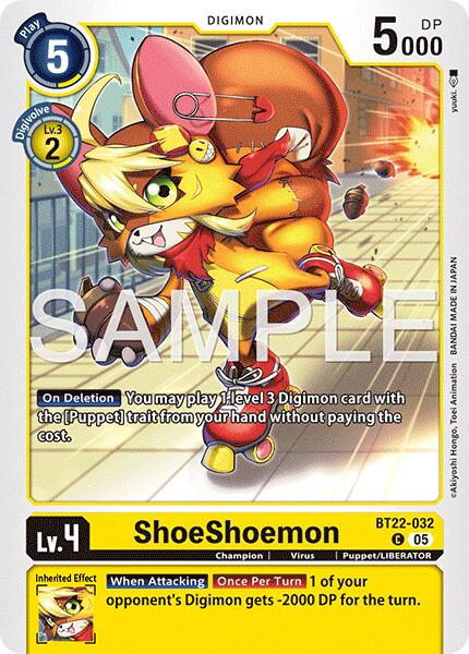 ShoeShoemon [BT22-032] [Cyber Eden] | Cracking-Singles