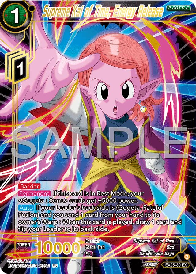 Supreme Kai of Time, Energy Release (EX25-30) [Premium Anniversary Box 2025] | Cracking-Singles