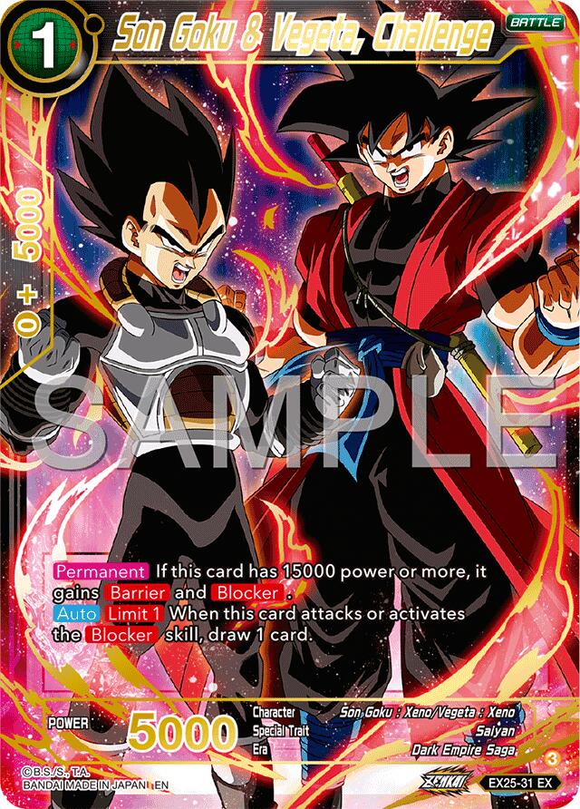 Son Goku & Vegeta, Challenge (EX25-31) [Premium Anniversary Box 2025] | Cracking-Singles