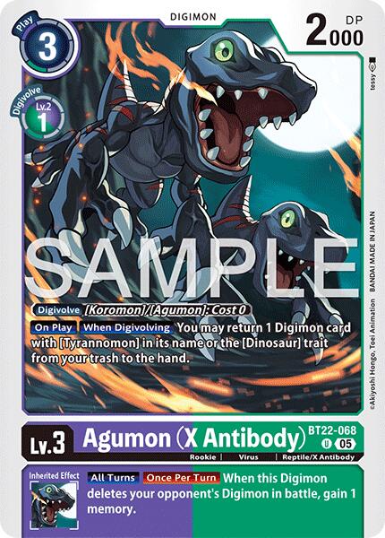 Agumon [BT22-068] (X Antibody) [Cyber Eden] | Cracking-Singles