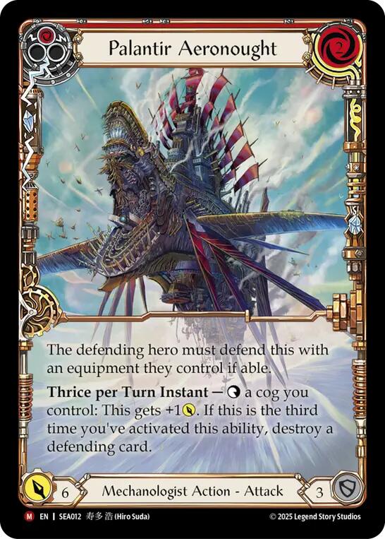 Palantir Aeronought (Extended Art) (Rainbow Foil) [SEA012] (High Seas)  Rainbow Foil | Cracking-Singles