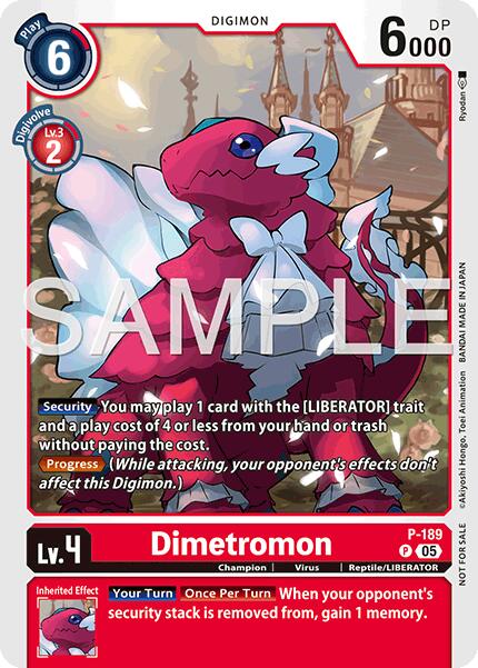 Dimetromon [P-189] (Store Tournament 2025 Vol.3 Participation Pack) [Promotional Cards] | Cracking-Singles