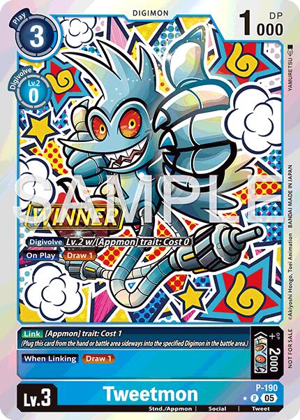 Tweetmon [P-190] (Store Tournament 2025 Vol.3 Winner Pack) [Promotional Cards] | Cracking-Singles