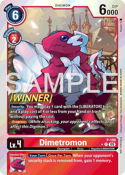 Dimetromon [P-189] (Store Tournament 2025 Vol.3 Winner Pack) [Promotional Cards] | Cracking-Singles