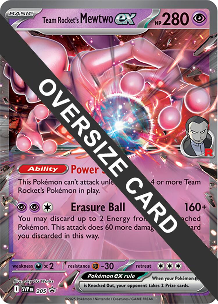 Team Rocket's Mewtwo ex (205) (Jumbo Card) [Scarlet & Violet: Black Star Promos] | Cracking-Singles