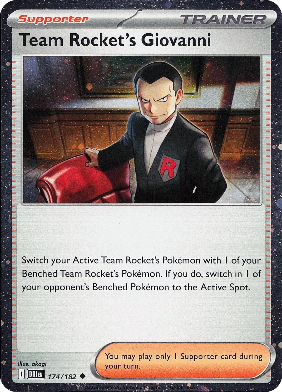Team Rocket's Giovanni (174/182) (Cosmos Holo) [Miscellaneous Cards] | Cracking-Singles