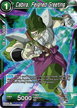 Cabira, Feigned Greeting (Uncommon) (BT13-070) [Supreme Rivalry] | Cracking-Singles