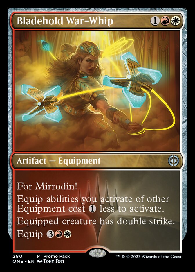 Bladehold War-Whip (Promo Pack) [Phyrexia: All Will Be One Promos] | Cracking-Singles