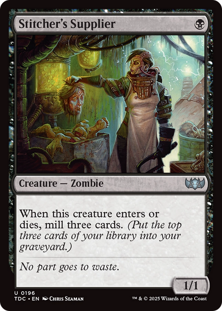 Stitcher's Supplier [Tarkir: Dragonstorm Commander] | Cracking-Singles