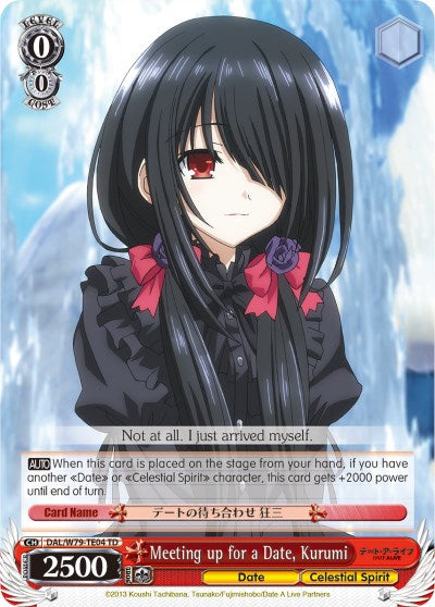 Meeting up for a Date, Kurumi (DAL/W79-TE04 TD) [Date A Live] | Cracking-Singles