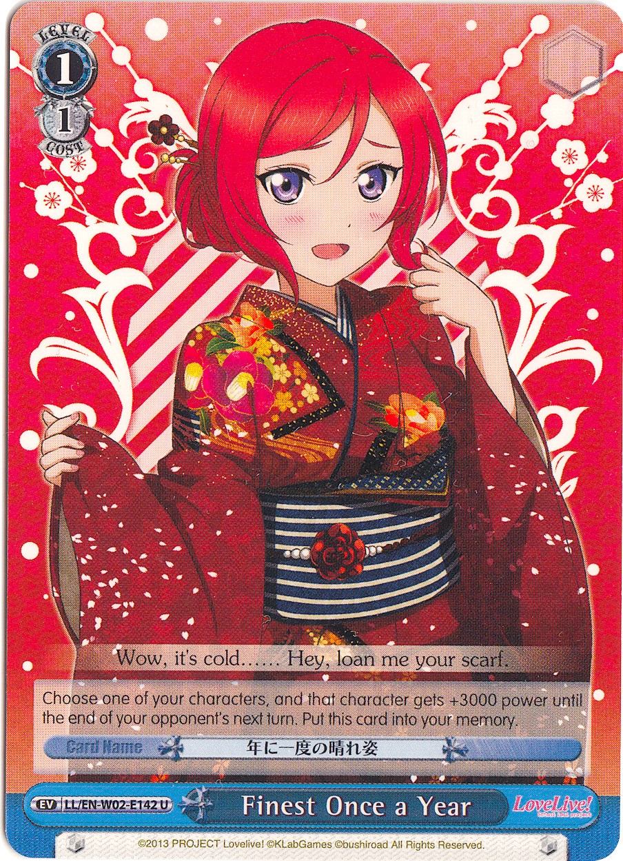 Finest Once a Year (LL/EN-W02-E142 U) [Love Live! DX Vol.2] | Cracking-Singles