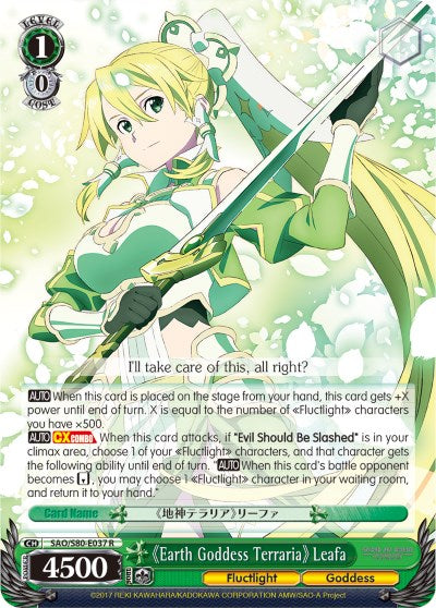 Earth Goddess Terraria Leafa (SAO/S80-E037 R) [Sword Art Online -Alicization- Vol.2] | Cracking-Singles