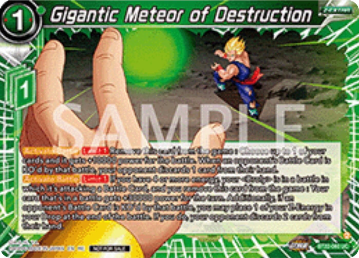 Gigantic Meteor of Destruction (Deluxe Pack 2025 Vol.2) (BT22-060) [Promotion Cards] | Cracking-Singles