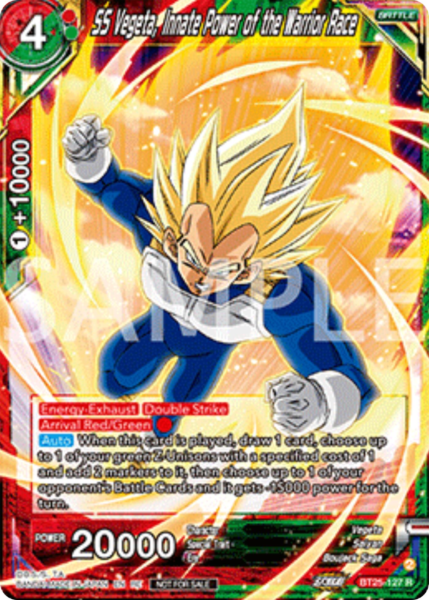 SS Vegeta, Innate Power of the Warrior Race (Deluxe Pack 2025 Vol.2) (BT25-127) [Promotion Cards] | Cracking-Singles