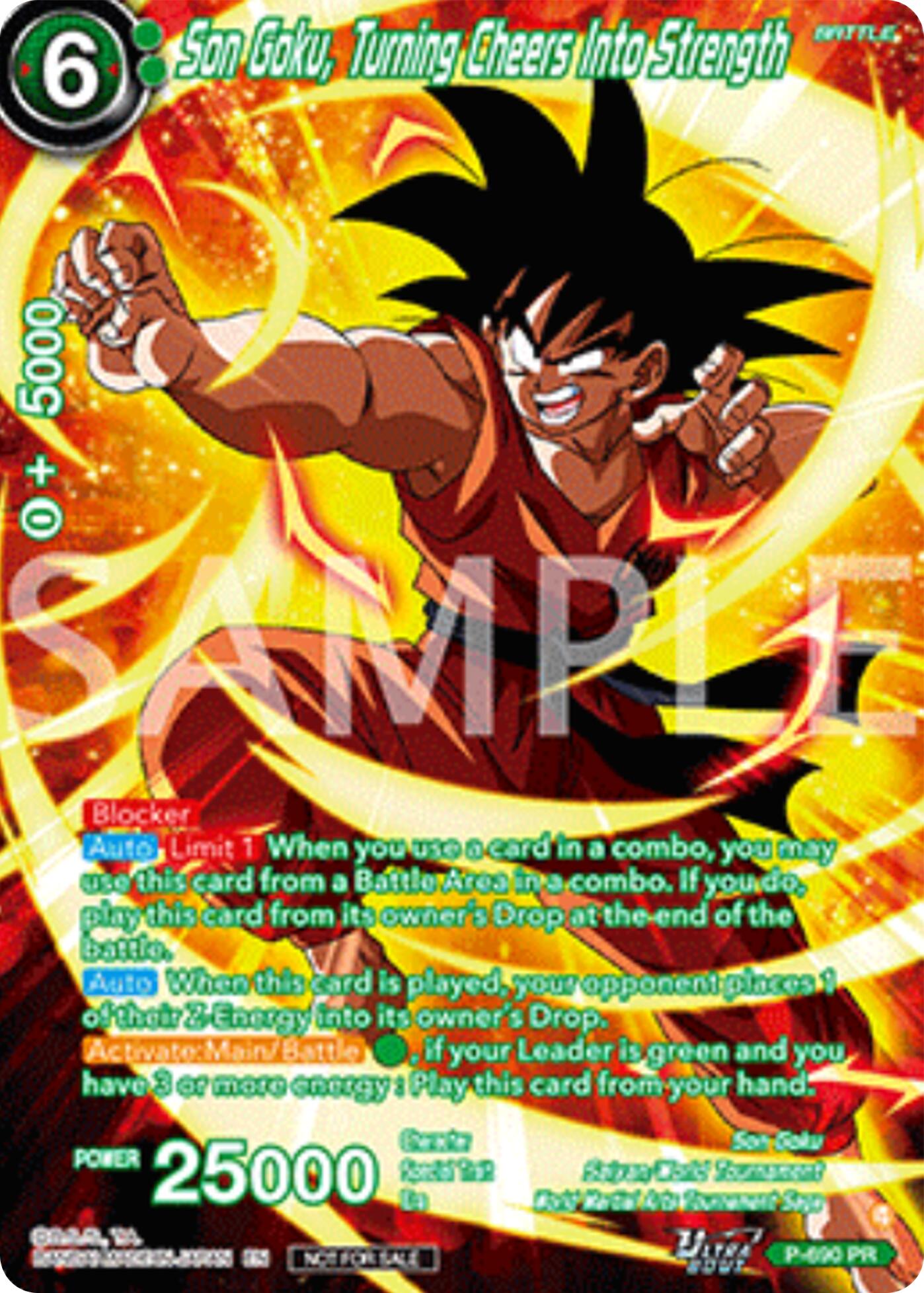 Son Goku, Turning Cheers Into Strength (Alternate Art) (Deluxe Pack 2025 Vol.2) (P-690) [Promotion Cards] | Cracking-Singles