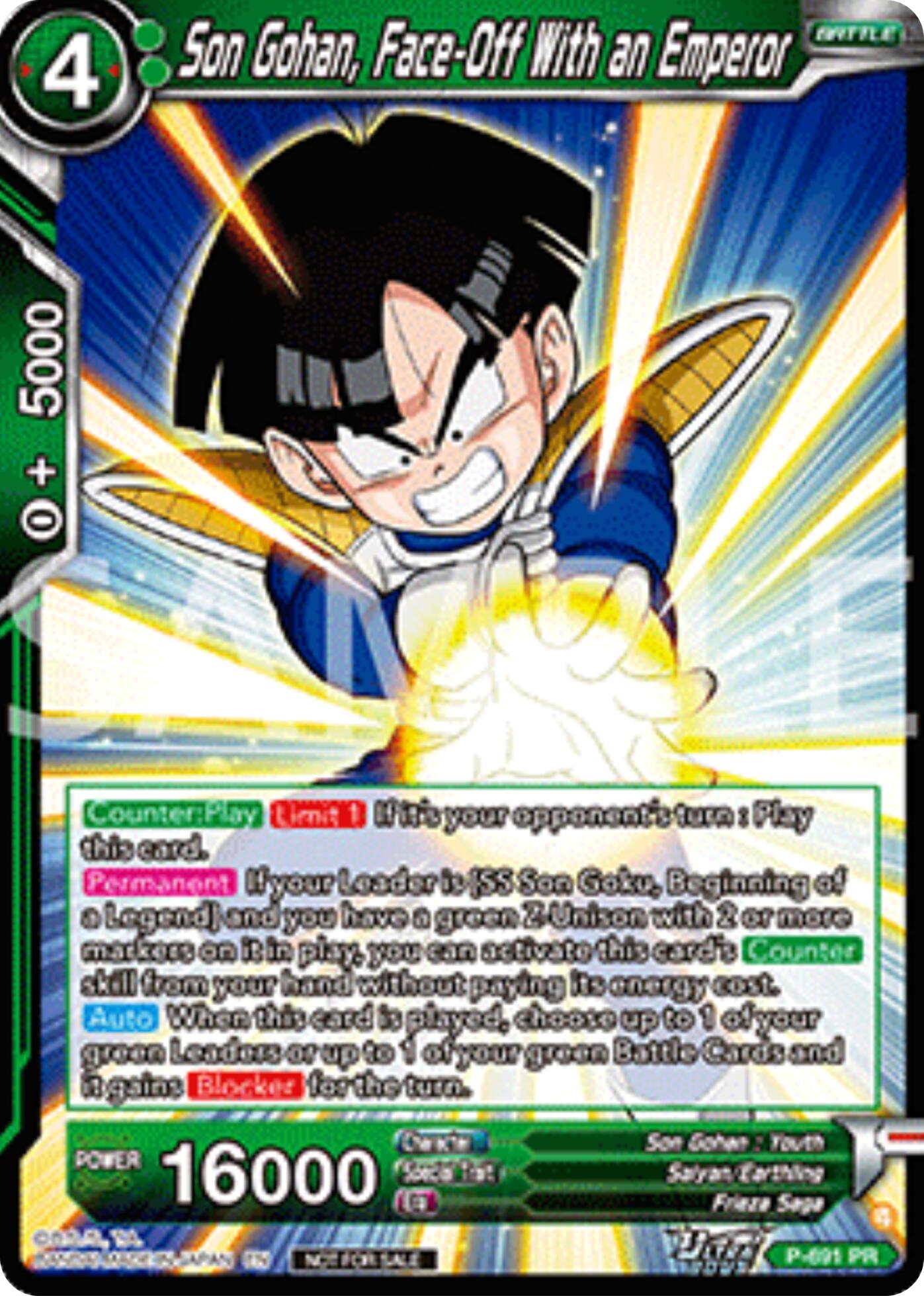 Son Gohan, Face-Off With an Emperor (Deluxe Pack 2025 Vol.2) (P-691) [Promotion Cards] | Cracking-Singles