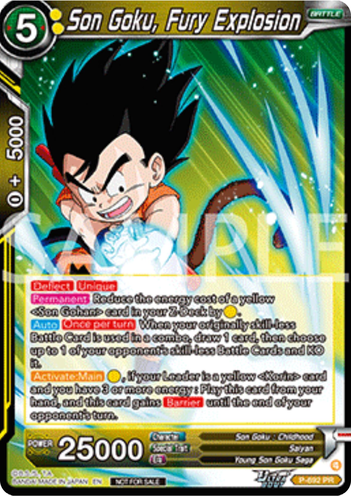 Son Goku, Fury Explosion (Deluxe Pack 2025 Vol.2) (P-692) [Promotion Cards] | Cracking-Singles