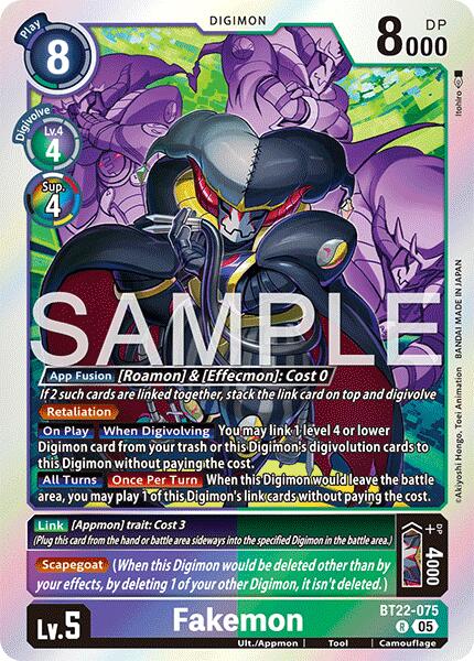 Fakemon [BT22-075] [Cyber Eden] | Cracking-Singles