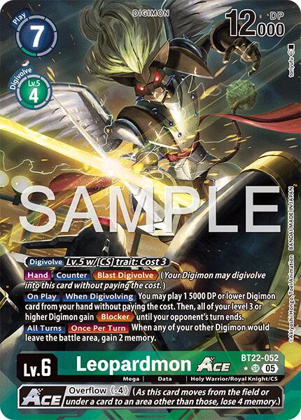 Leopardmon ACE [BT22-052] (Alternate Art) [Cyber Eden] | Cracking-Singles